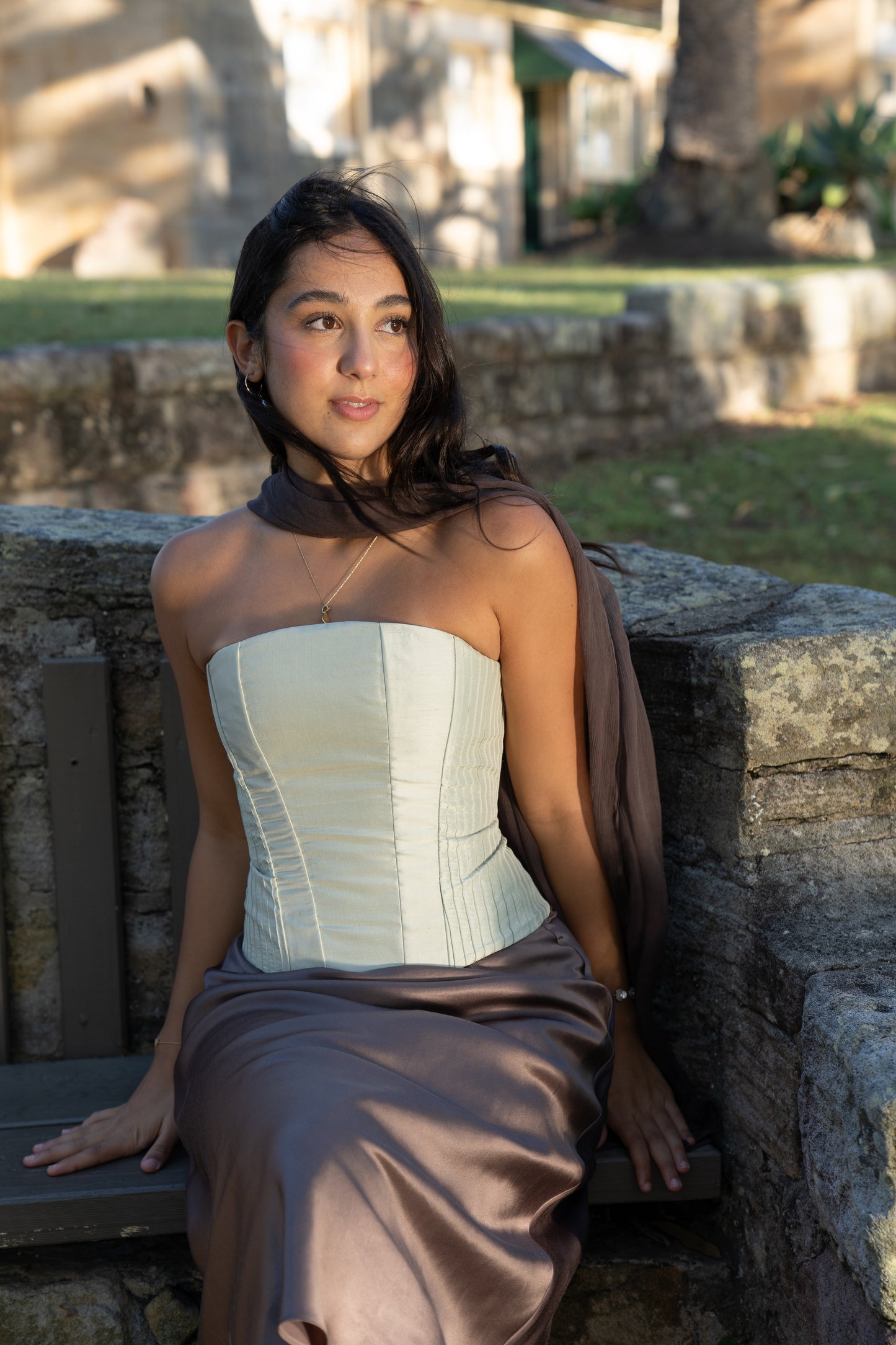 Chloe Corset Sage