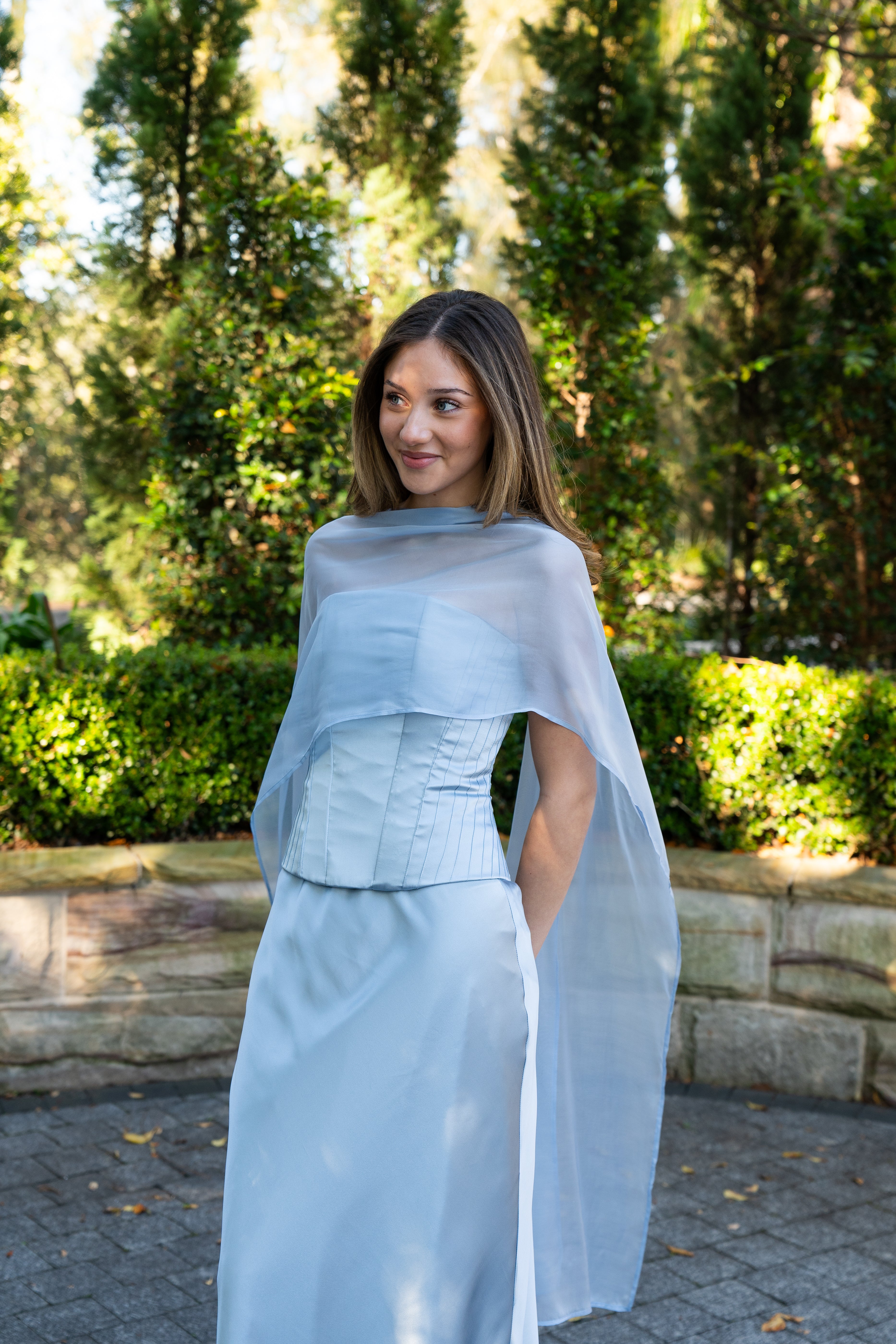 Sasha Shawl Blue Bell