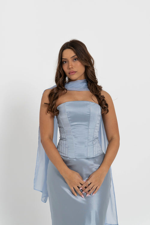 Sasha Shawl Blue Bell