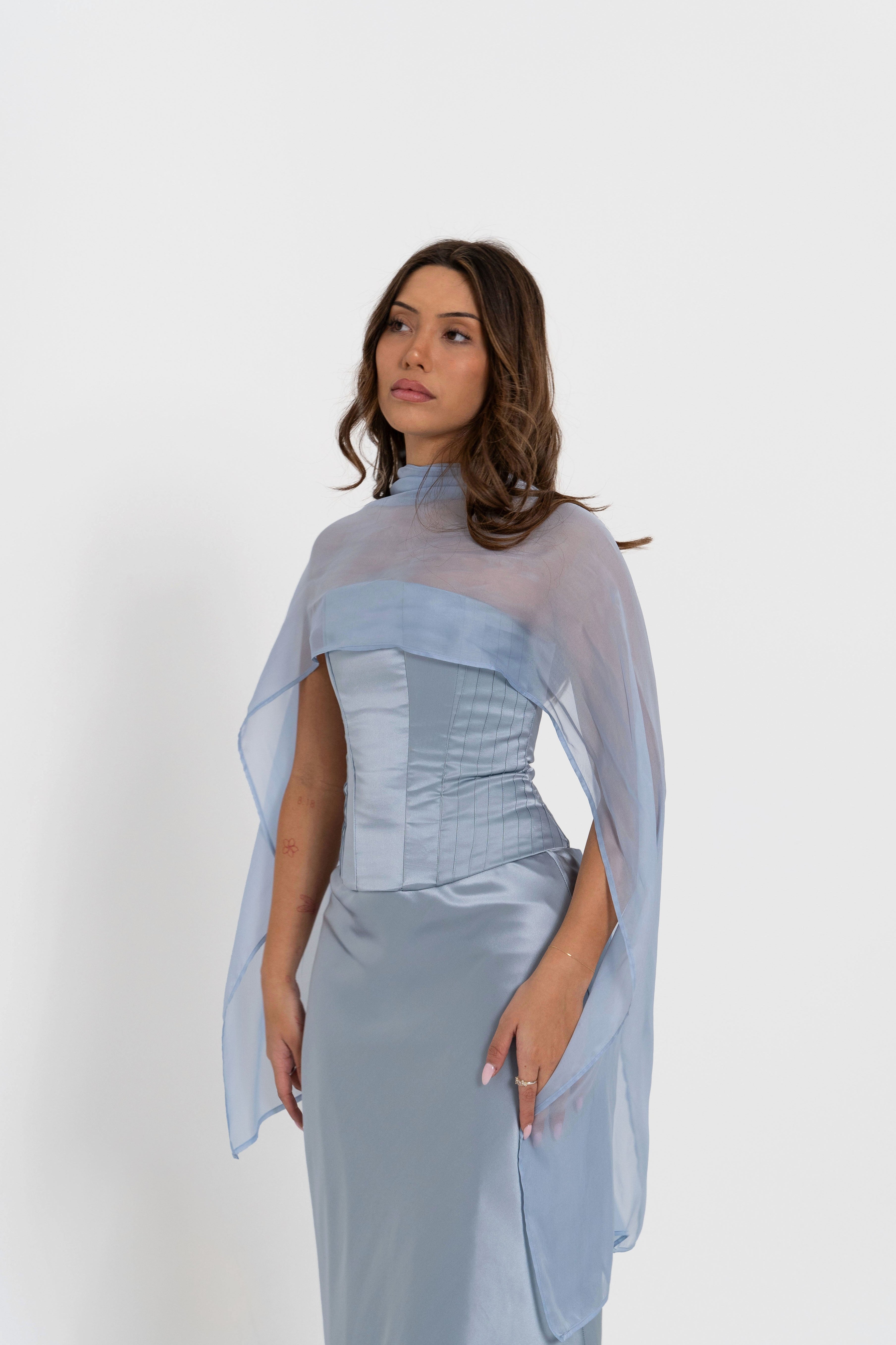 Sasha Shawl Blue Bell