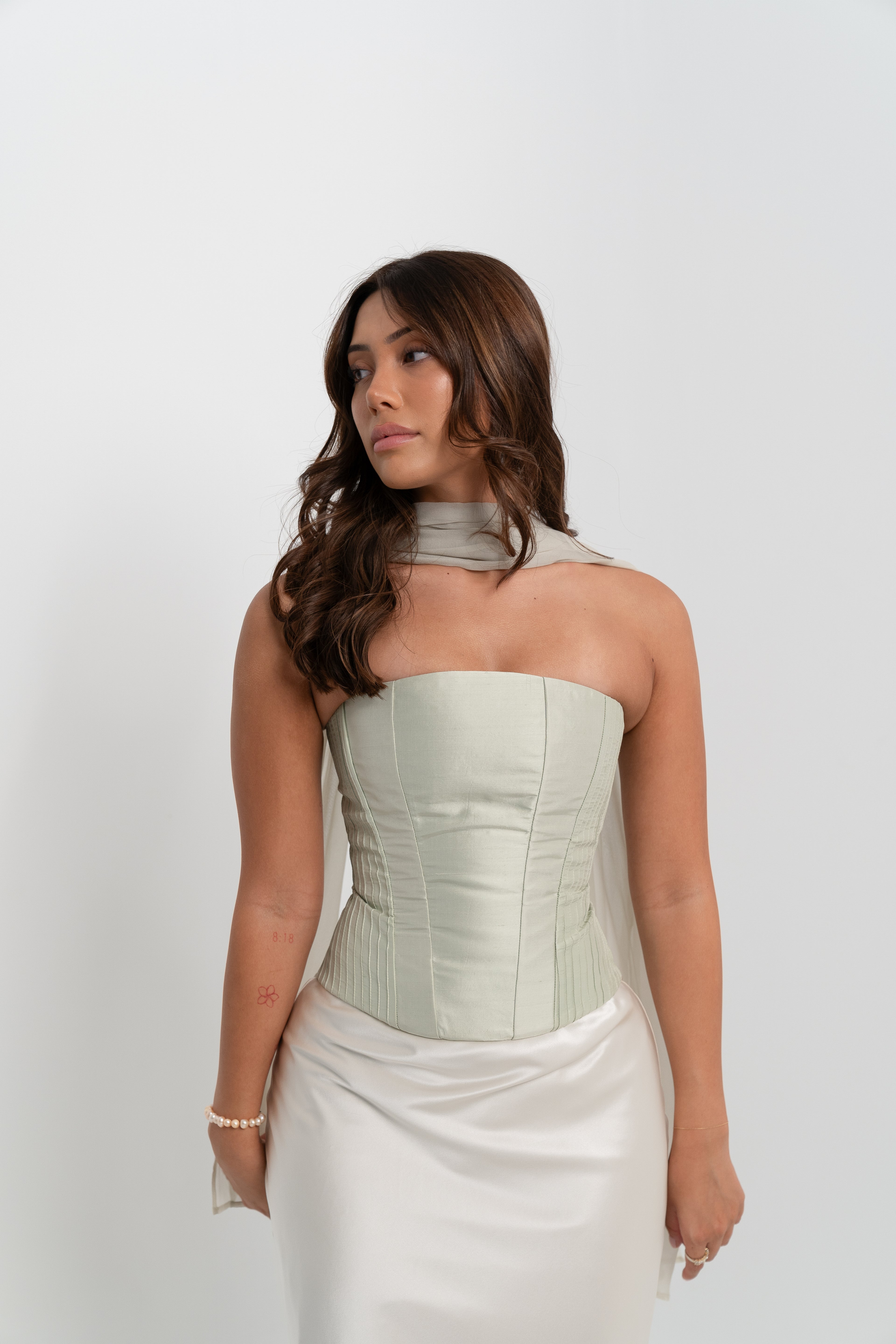Chloe Corset Sage