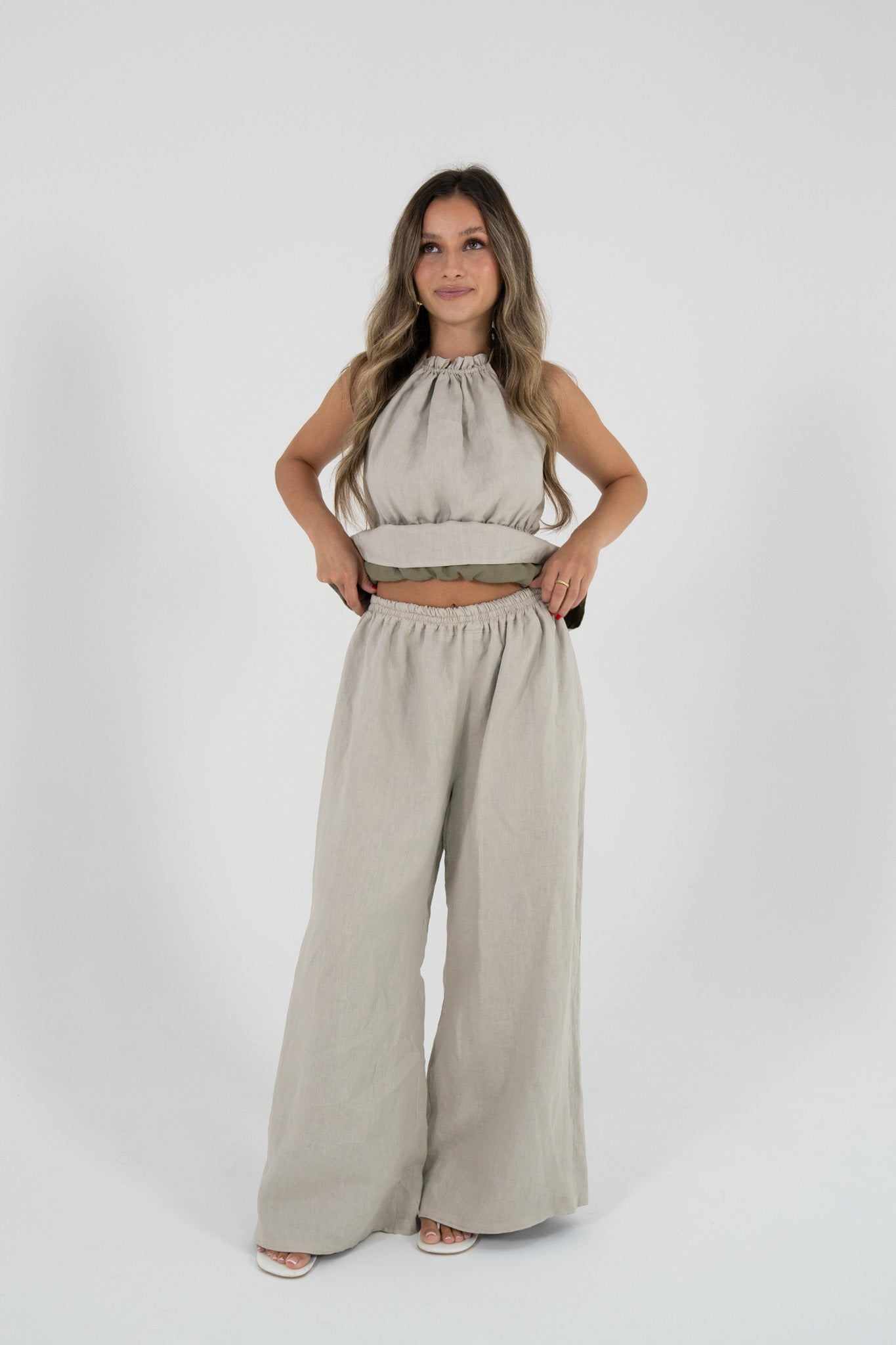 Reversible Willow Pant in Sand/Olive