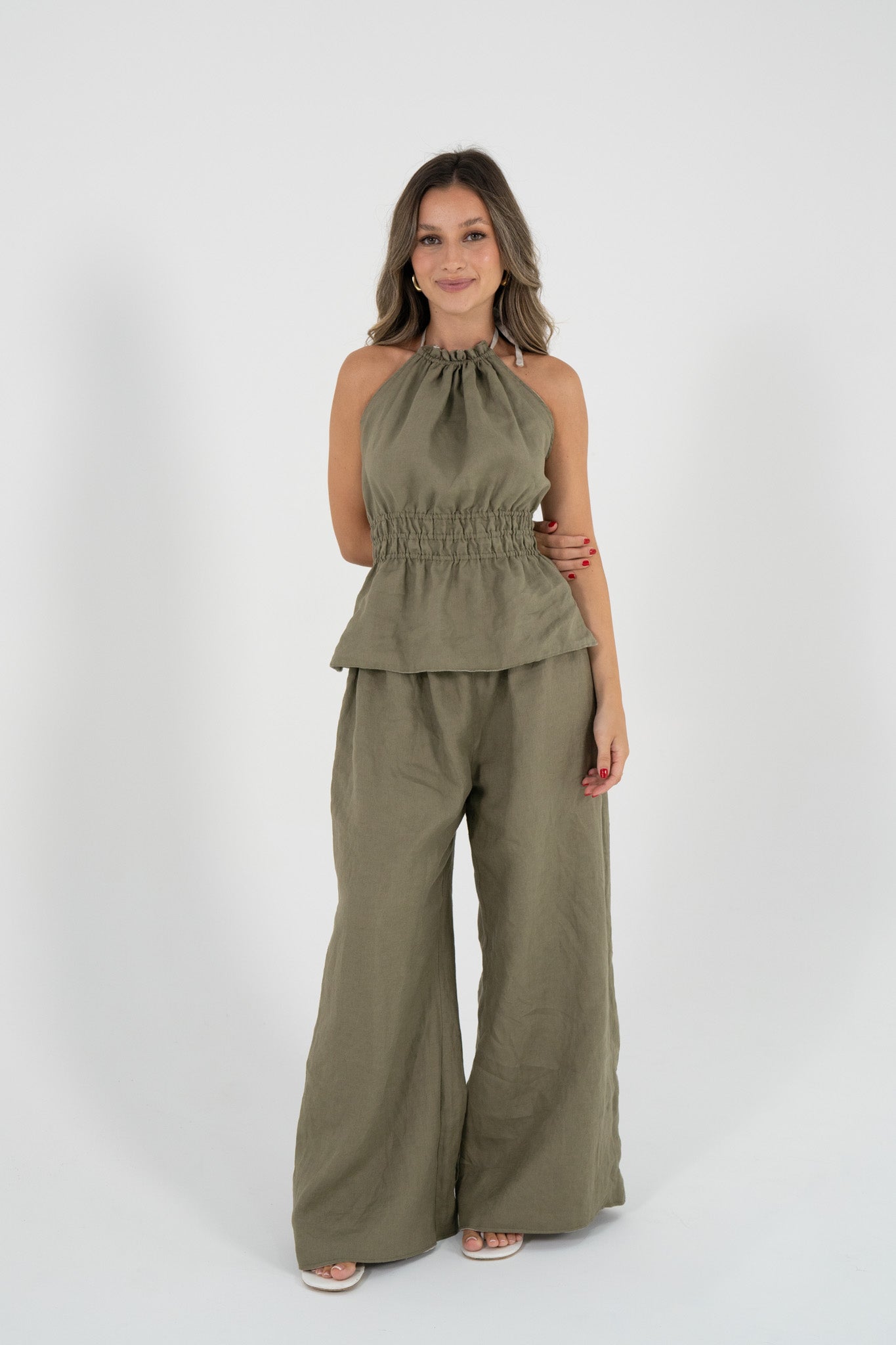 Reversible Willow Pant in Sand/Olive