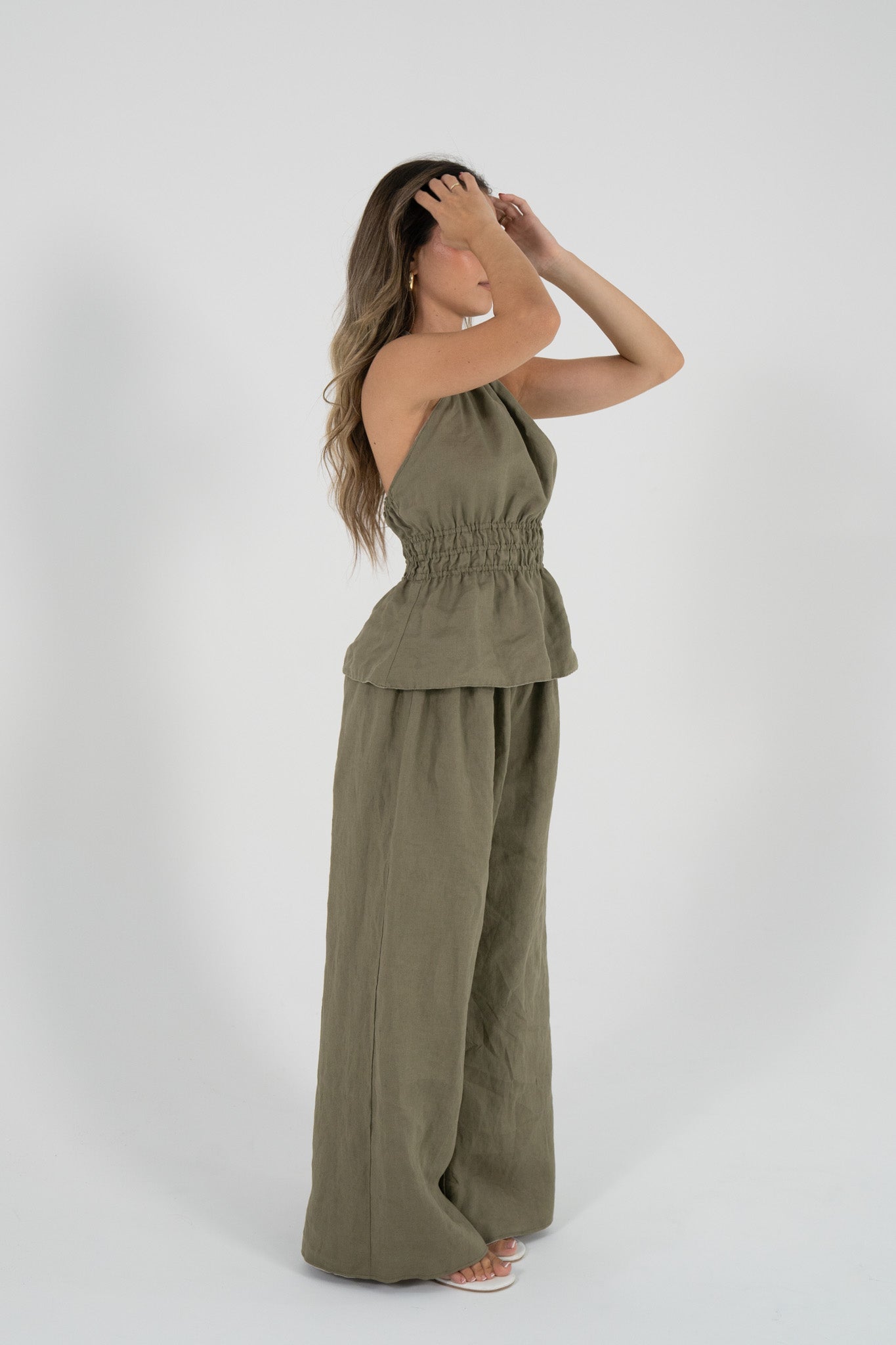 Reversible Willow Pant in Sand/Olive