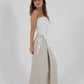 Reversible Sofia Skirt in White/Sand