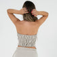 Reversible Cassie Top in Sand/Olive