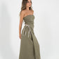 Reversible Sofia Skirt in Sand/Olive