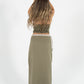 Reversible Sofia Skirt in Sand/Olive