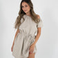 Reversible Aria Dress in White/Sand