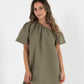 Reversible Aria Dress in Sand/Olive