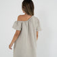 Reversible Aria Dress in Sand/Olive