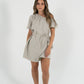 Reversible Aria Dress in Sand/Olive