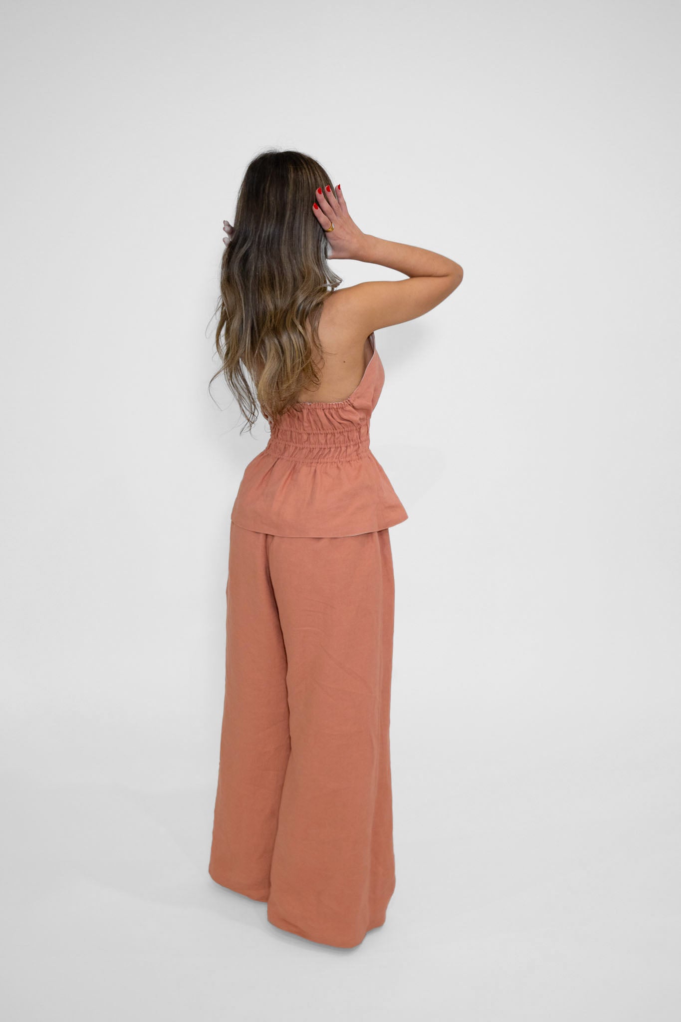 Reversible Willow Pant in Sand/Rosewood