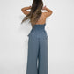 Reversible Willow Pant in White/Denim Blue