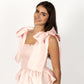 Pale Pink Loretta Top with Detachable Sleeves