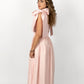 Pale Pink Loretta Dress with Detachable Sleeves