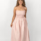 Pale Pink Loretta Dress with Detachable Sleeves