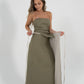 Reversible Sofia Skirt in Sand/Olive