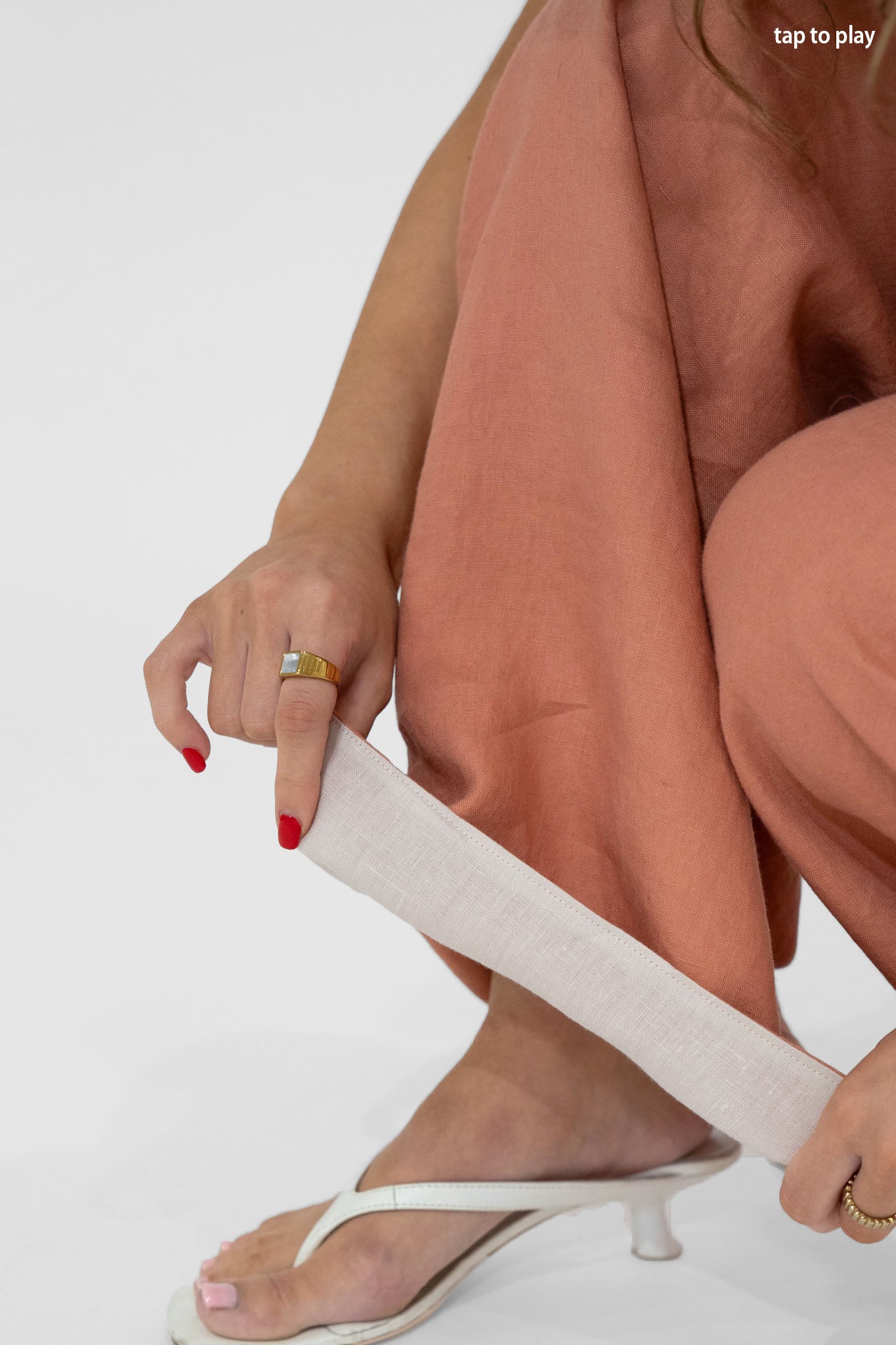 Reversible Willow Pant in Sand/Rosewood