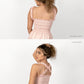 Pale Pink Loretta Dress with Detachable Sleeves