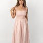 Pale Pink Loretta Dress with Detachable Sleeves