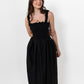 Black Loretta Dress with Detachable Sleeves